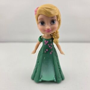 Disney Frozen Elsa Small Doll Figure Green Frozen Fever Dress 3210HL01
